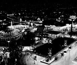 Each night after sundown, the Gayway beckoned with brilliant lights and the promise of fun. Using his connections to Disney and the amusement industry, amusements and concessions director George Whitney secured a $2 million contract with Conklin and Batt, North America's leading amusement-park experts, to design the Gayway, which included rides from France, Italy and West Germany. Among them, the Wild Mouse, a roller coaster with two-person cars that scattered and ran like, well, mice.