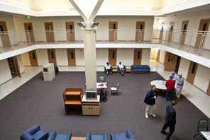 INSIDE THE SCC: The center includes a medical clinic, dentist office and spaces for people to practice their religions, participate in board games or play sports or music. 