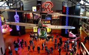 The Museum of History & Industry’s new home on Lake Union features the famous Rainier Beer "R" and Boeing's first plane, the B-1 seaplane.