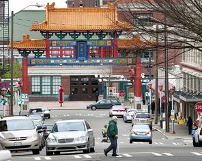  This gate on South King Street at Fifth Avenue is an icon of the multicultural Chinatown International District.