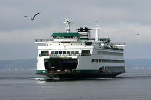 The distinctive white and green vessels of the Washington State Ferries system are a relatively inexpensive way to get a scenic boat ride on Puget Sound, especially if you go as a walk-on passenger.