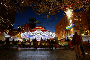 The Holiday Carousel at Westlake Park  and the glowing Macy’s star are two beloved signs of  the season  in Seattle.
