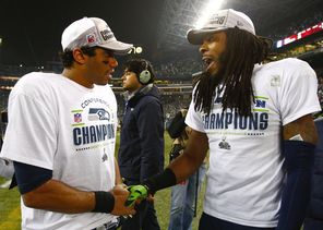 Despite entirely  different personalities,  Russell Wilson and  Richard Sherman have led  their respective units to victory.