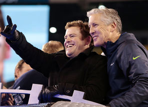 Seahawks  general manager John Schneider, left, and  coach Pete Carroll already are planning for success in the future with one of the youngest teams in the NFL.<br/>