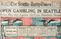 Newspaper clipping on open gambling